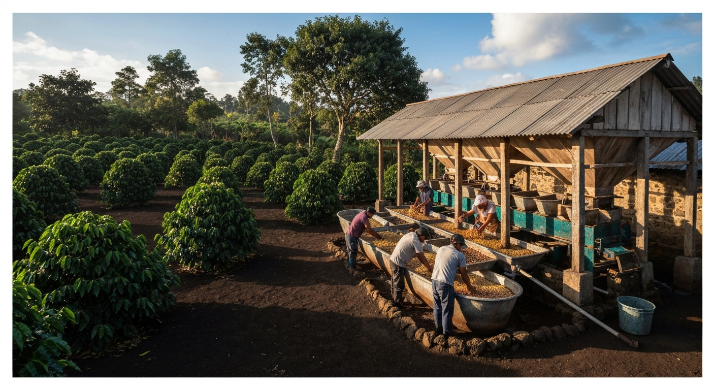Guatemalan coffee harvest